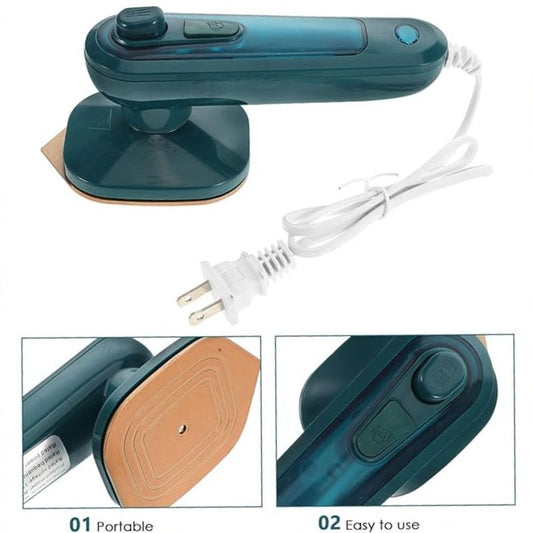 Portable Mini Steam Iron | Handheld Garment Steamer for Quick Wrinkle Removal at Home & Travel - Flashkart Pakistan