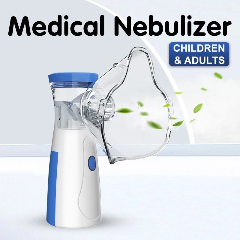Portable Rechargeable Nebulizer | Asthma Inhaler Machine for Kids & Adults (0.5L) - Flashkart Pakistan