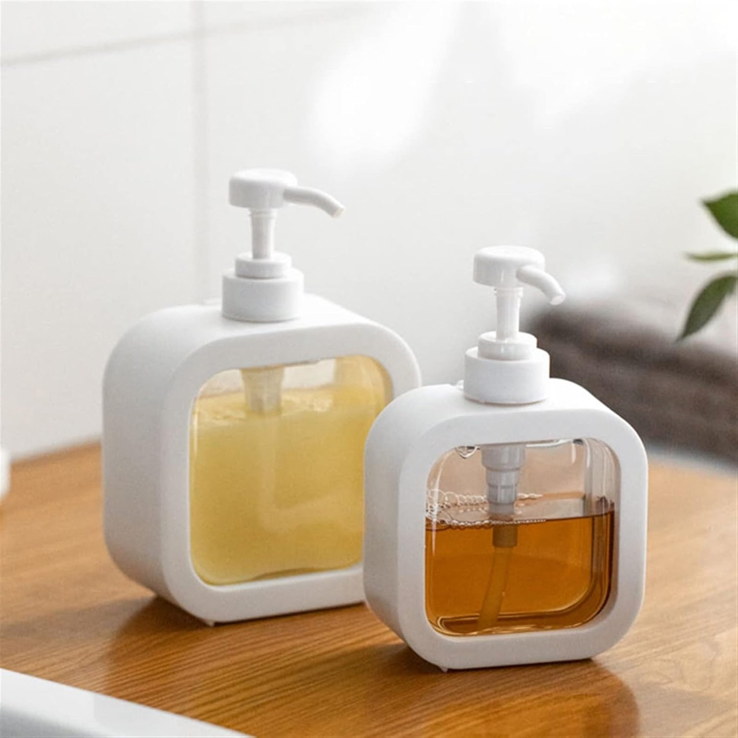 Portable Refillable Soap Dispenser Bottle (300/500ml) | Leak - Proof Pump Bottle for Kitchen, Bathroom, or Shower - Flashkart Pakistan