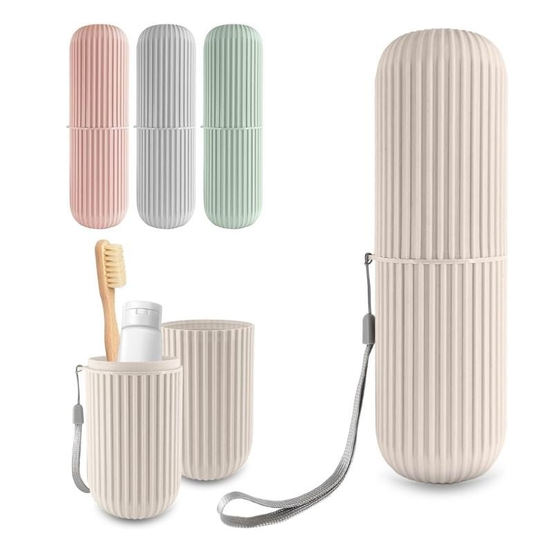 Portable Toothbrush Toothpaste Holder | Storage Case Box - Flashkart Pakistan