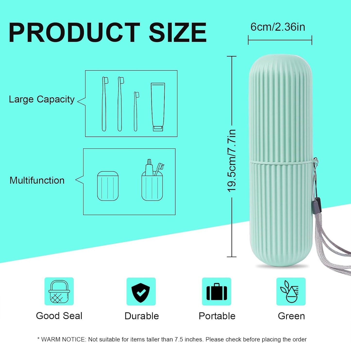 Portable Toothbrush Toothpaste Holder | Storage Case Box - Flashkart Pakistan