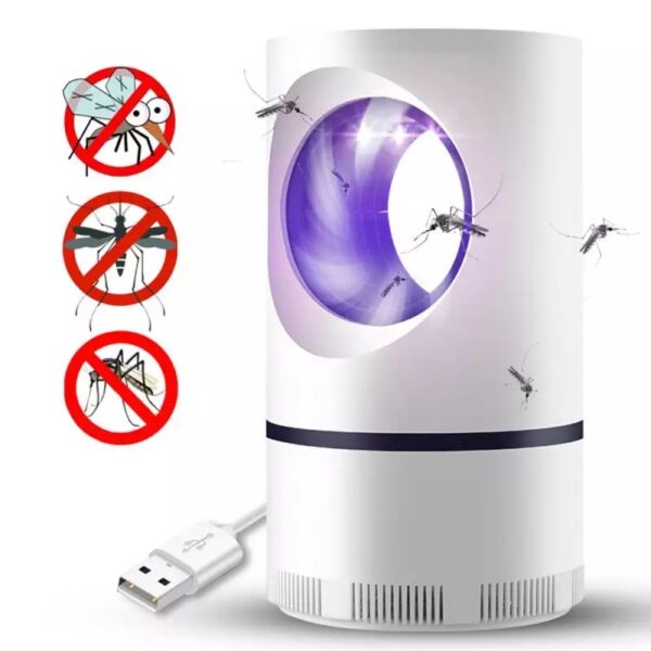Portable USB Mosquito Killer Lamp - Safe, Silent & Chemical - Free - Flashkart Pakistan