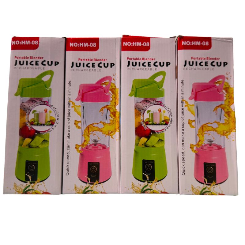 Portable USB Rechargeable Juicer/Blender | Juice Cup Rechargeable | Random Colors - Flashkart Pakistan