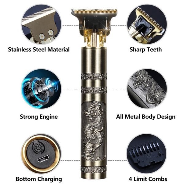 Professional T9 Trimmer I Metal Body I Hair And Beard Trimmer | Metal Body - Flashkart Pakistan