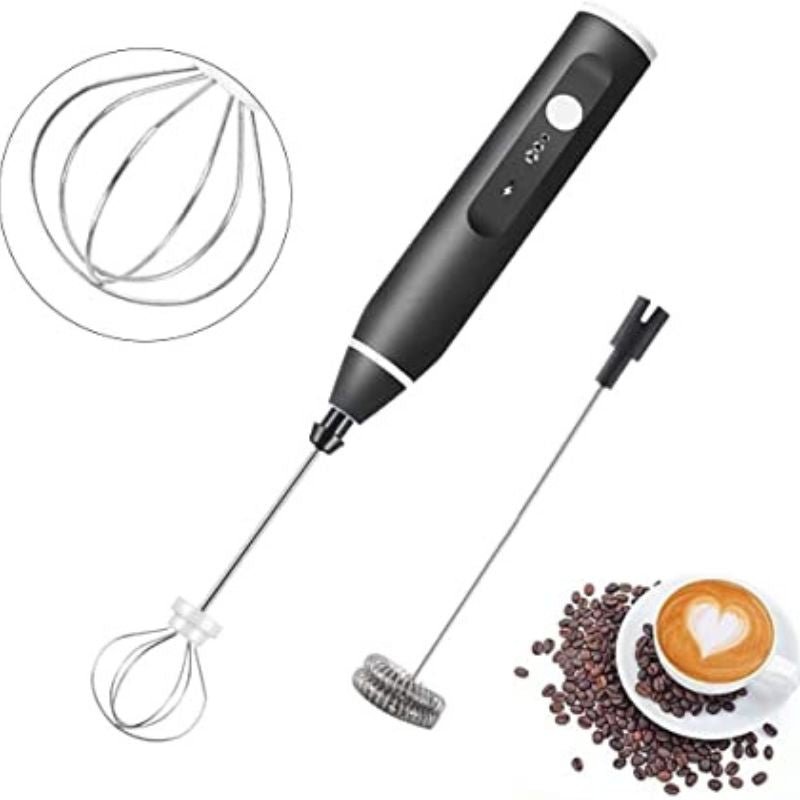 Rechargeable Electric Coffee Frother & Egg Beater | High - Speed Handheld Mixer with USB Charging - Flashkart Pakistan