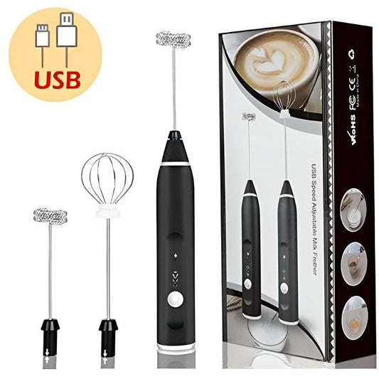 Rechargeable Electric Coffee Frother & Egg Beater | High - Speed Handheld Mixer with USB Charging - Flashkart Pakistan