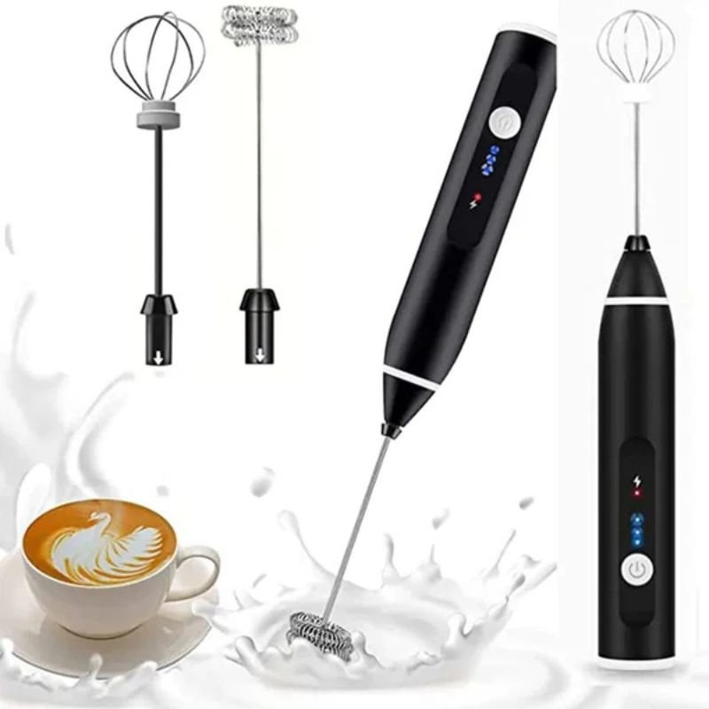 Rechargeable Electric Coffee Frother & Egg Beater | High - Speed Handheld Mixer with USB Charging - Flashkart Pakistan