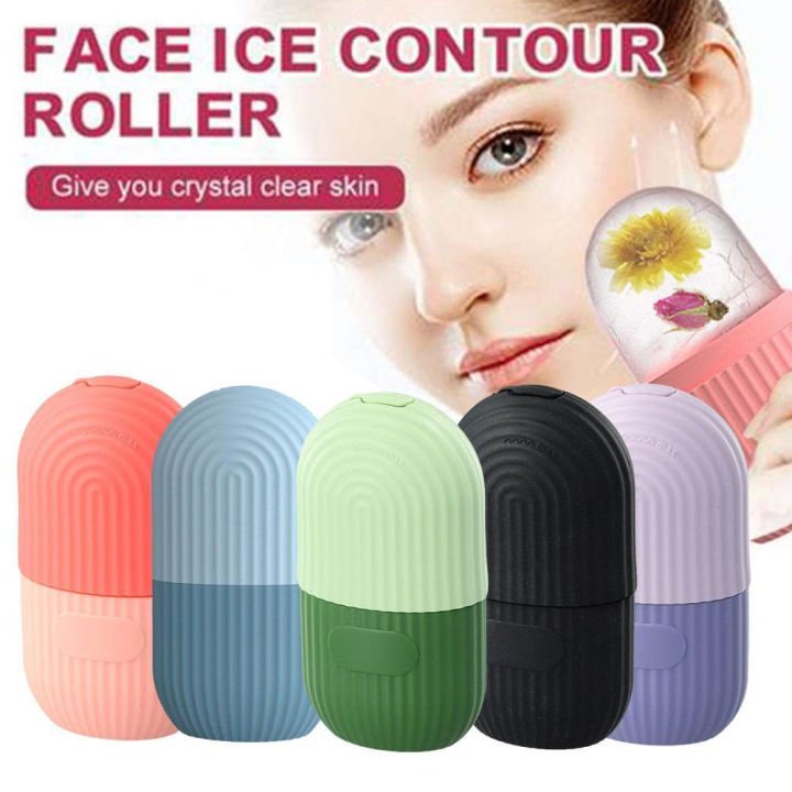 Reusable Facial Ice Roller for Face & Body || Shrinks Pores, Soothes Skin, Enhances Glow | Random Color - Flashkart Pakistan