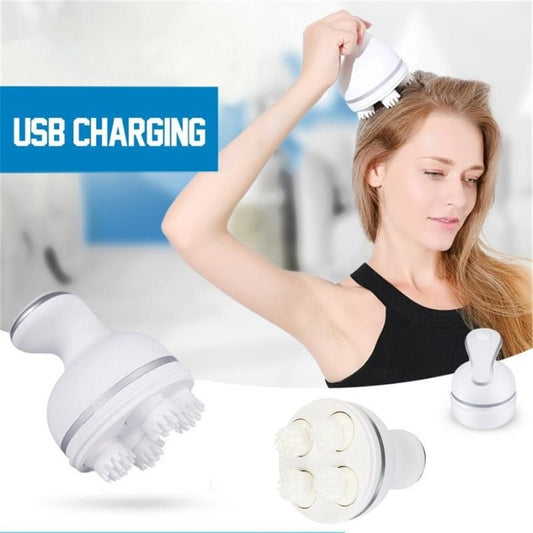 Scalp Massager — Electric Meridian Massage with 4 Moveable Clusters - Flashkart Pakistan