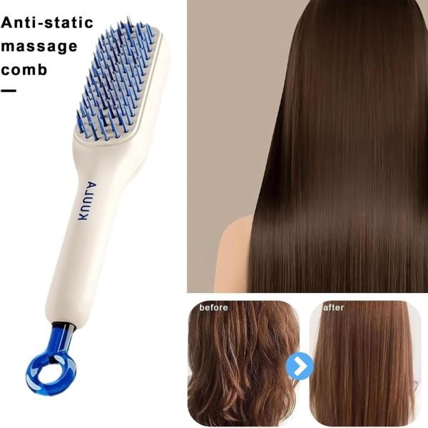 Self - Cleaning Hair Brush & Telescopic Comb (Random Color) - Flashkart Pakistan