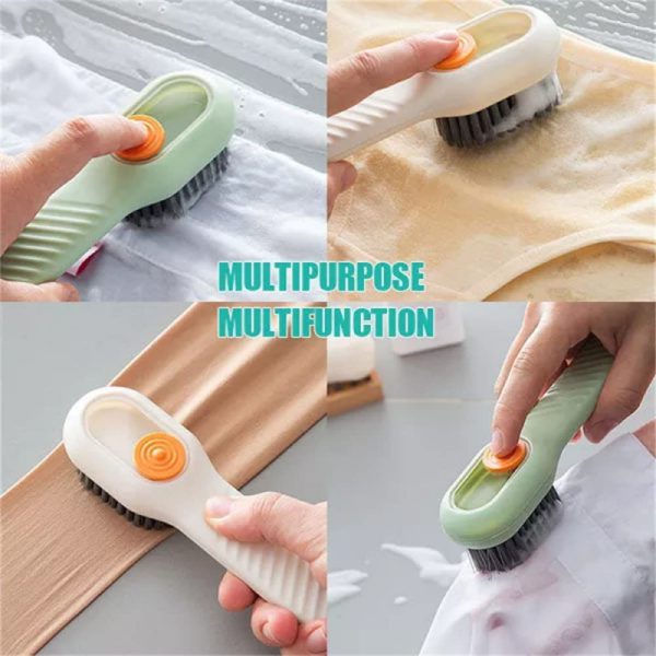 Shoe Brush with Liquid Dispensing – Multi - Purpose Cleaning Tool - Flashkart Pakistan