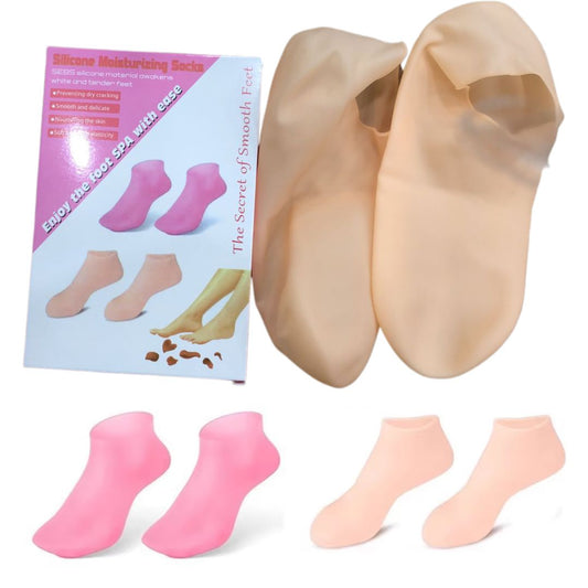 Silicone Jelly Socks | Box Packed | Ultra - Moisturizing Gel Foot Care Protector - Flashkart Pakistan