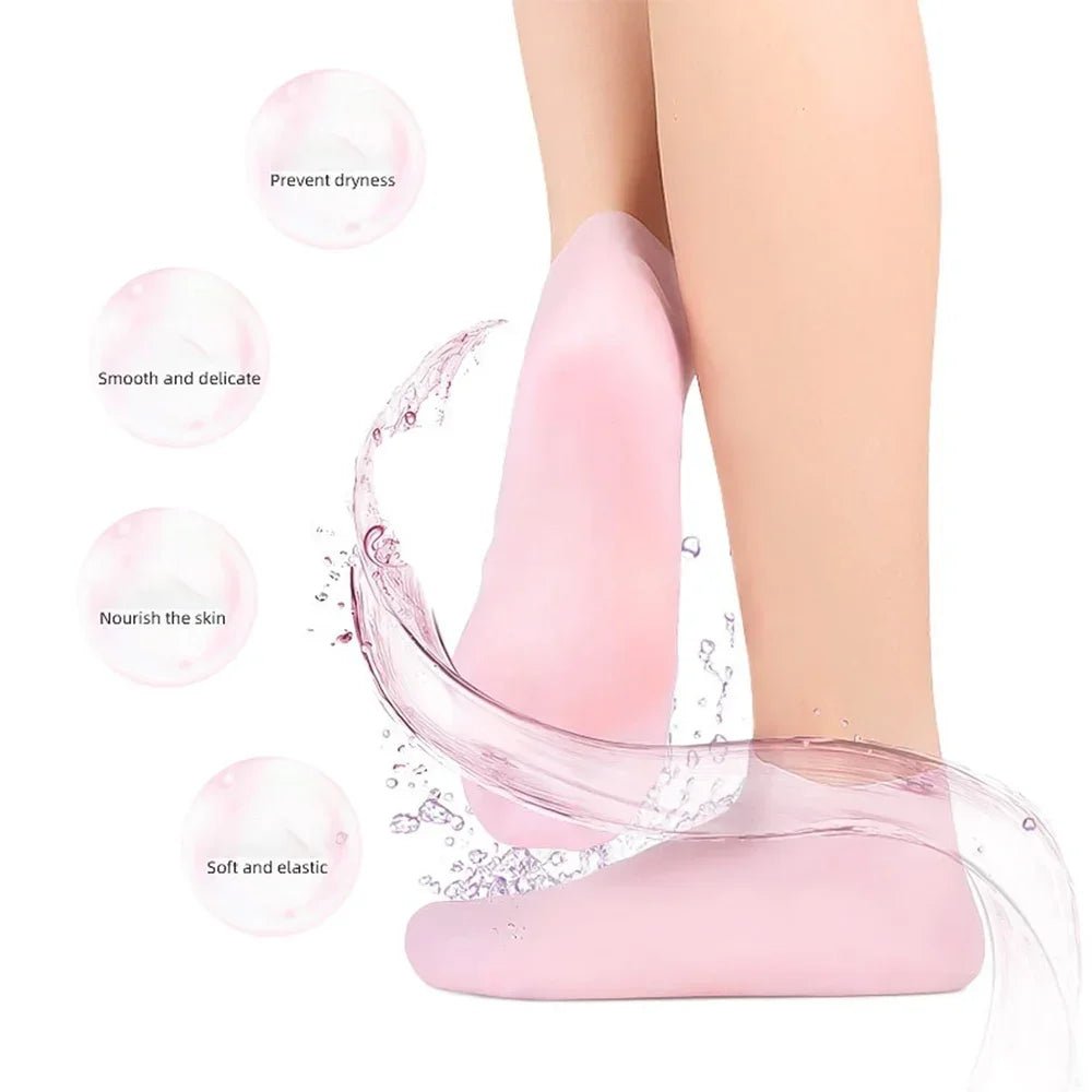Silicone Jelly Socks | Box Packed | Ultra - Moisturizing Gel Foot Care Protector - Flashkart Pakistan