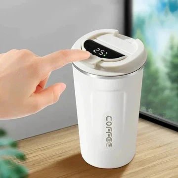 Smart Temperature Coffee Mug - 17oz | Insulated Stainless Steel Mug with Leakproof Lid | Perfect for Travel, Outdoor Sports, and Everyday Use - Flashkart Pakistan