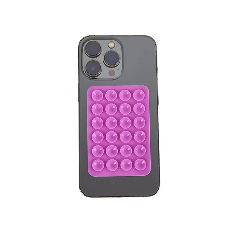 Stick & Grip Suction Cup Phone Holder | Reusable Silicone Pad (Random Color) - Flashkart Pakistan