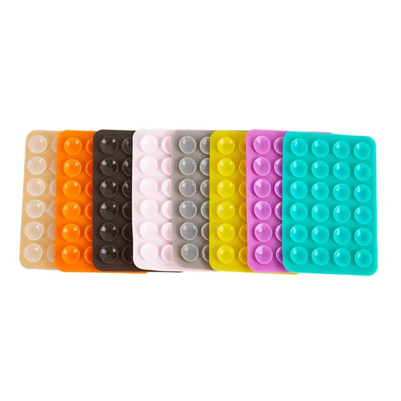 Stick & Grip Suction Cup Phone Holder | Reusable Silicone Pad (Random Color) - Flashkart Pakistan