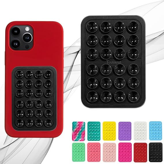 Stick & Grip Suction Cup Phone Holder | Reusable Silicone Pad (Random Color) - Flashkart Pakistan