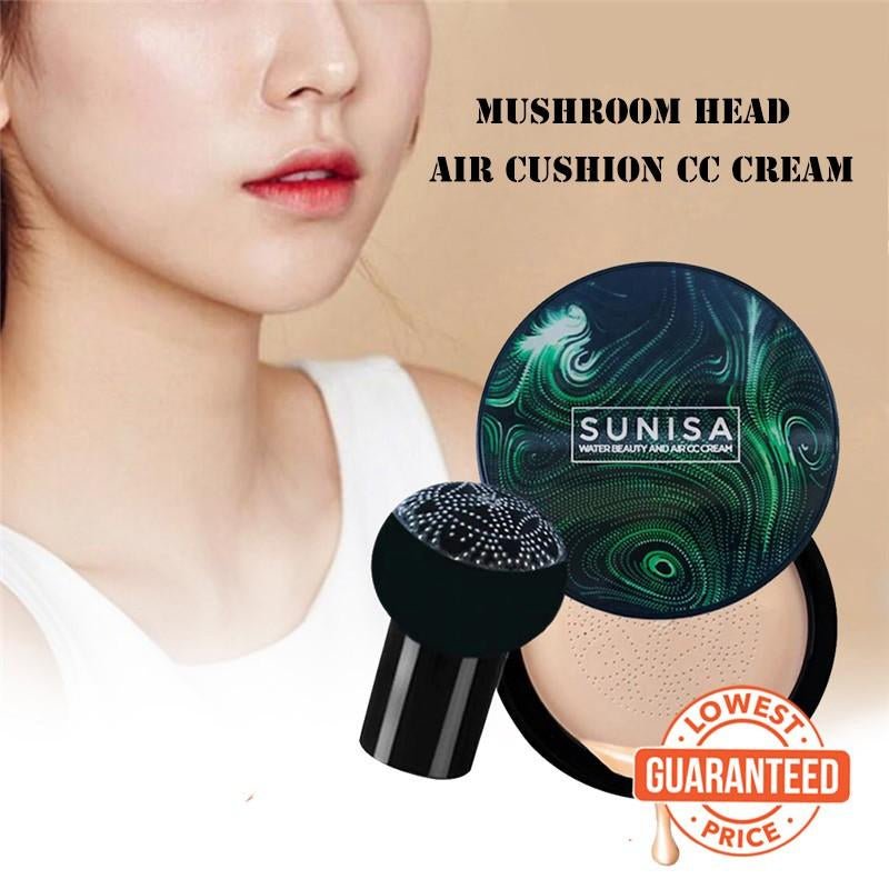 SUNISA foundation Base Original 3 In 1 | Air Cushion CC & Bb Cream | Waterproof Foundation | Moisturizing Liquid Foundation with Sponge - Flashkart Pakistan