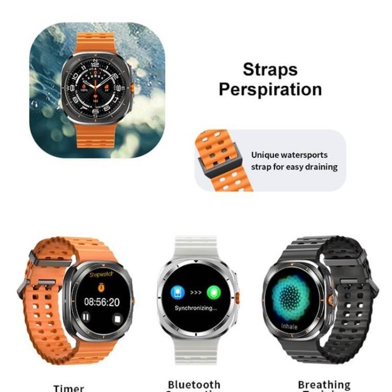 TF7 Ultra Smart Watch | Metal Body, AMOLED Display, Fitness & Health Tracker - Flashkart Pakistan
