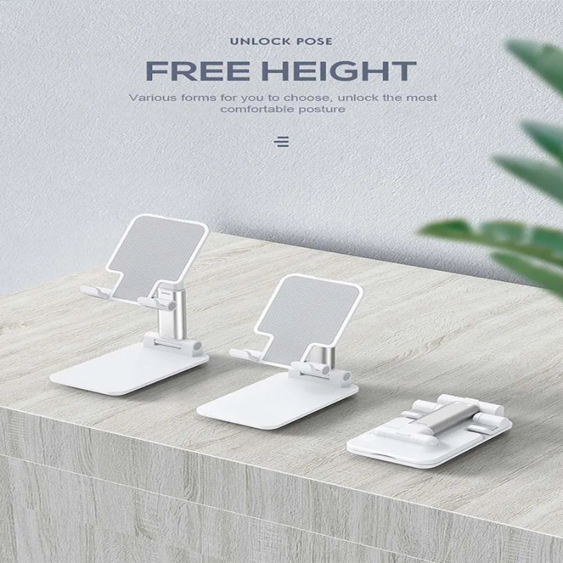 Universal Foldable Mobile & Tablet Stand | Adjustable Multi - Angle Holder - Flashkart Pakistan