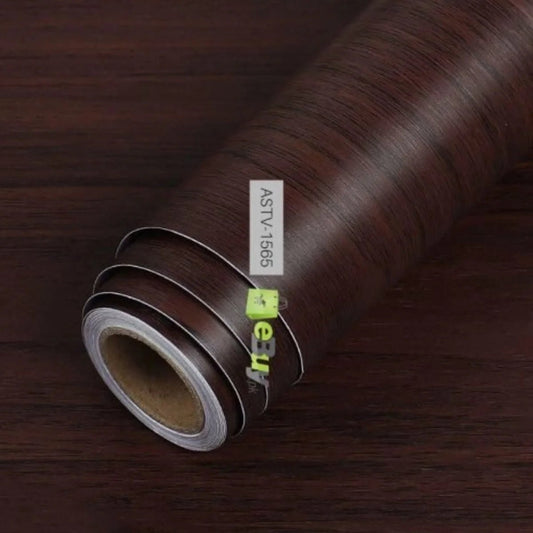 Walnut Self - Adhesive Wooden Sheet for Wallpaper, Furniture, Kitchen, Wardrobe, Decor Sheet | YM500 - Flashkart Pakistan