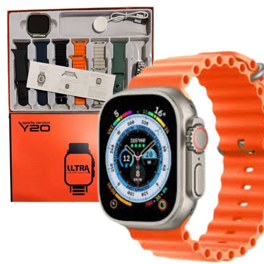 Y20 Ultra Smart Watch – Sports Edition | 2.2" HD Display | Bluetooth Calling | Fitness & Health Tracker - Flashkart Pakistan