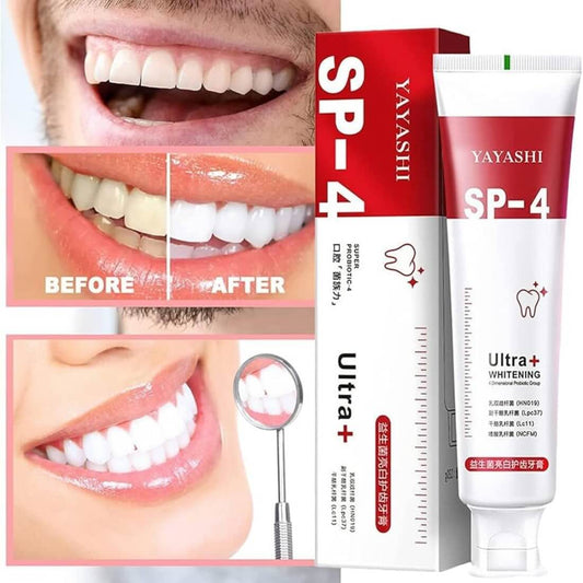 Yayashi SP - 4 Ultra Whitening Toothpaste | Stain Remover | Fresh Breath - Flashkart Pakistan